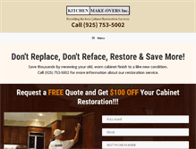 Tablet Screenshot of cabinetrestorations.com